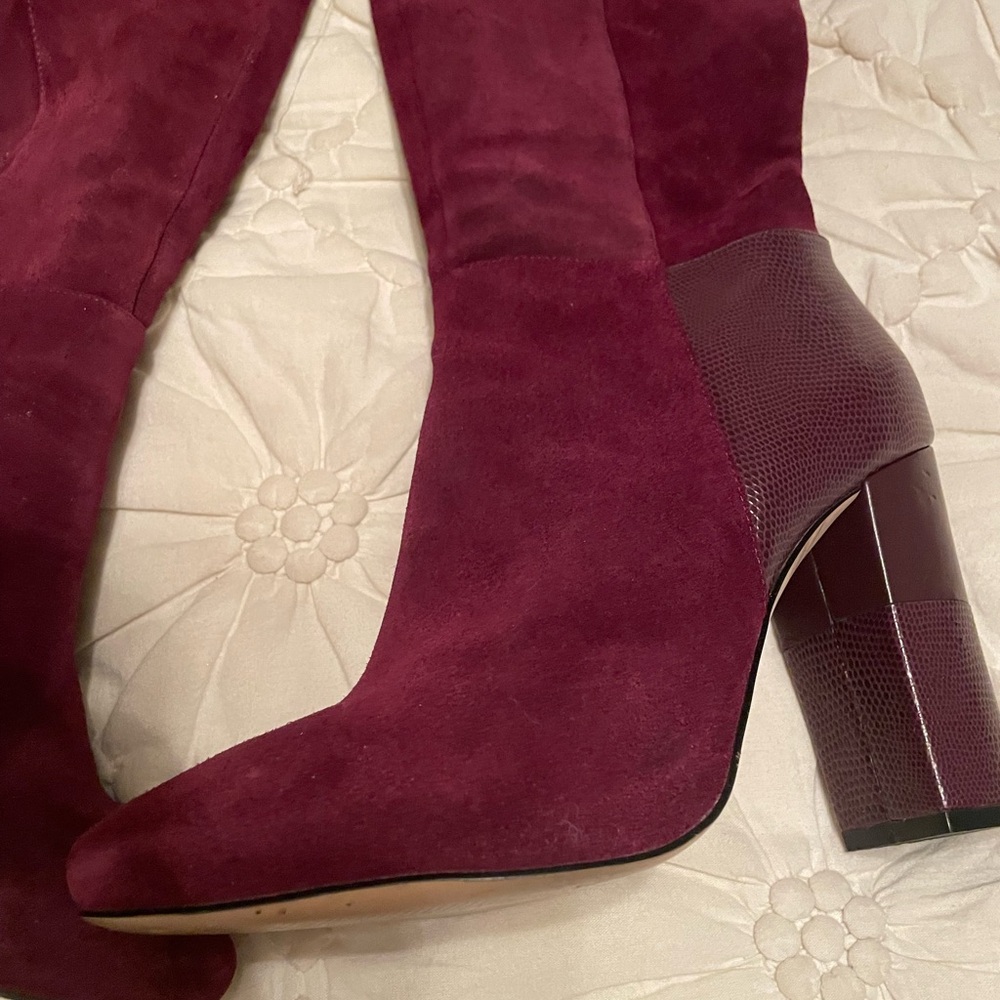 Elegant Burgundy Women's Boots